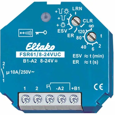 Produktbild von Eltako FSR61/8-24VUC Funkaktor Stromstoß Schaltrelais 1S potenzialfrei 30100004
