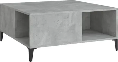 Obrázek produktu pro vidaXL Konferenční stolek Concrete Grey 80x80x36,5 cm Dřevěný materiál