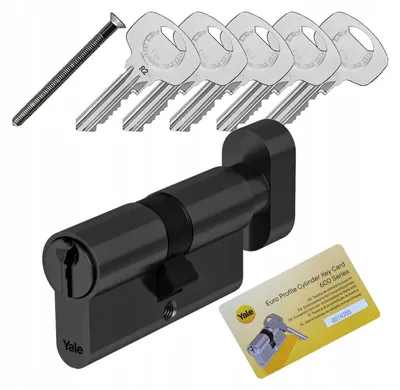 Produktbild von Yale Profilzylinder Y600 30/40G mit Knauf Schwarz