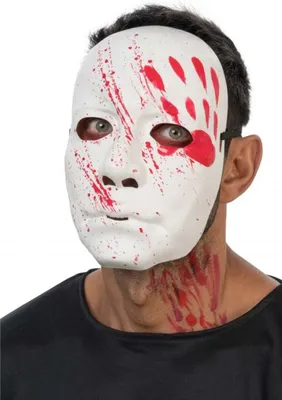Produktbild von Halloween Maske "mit Blutflecken" | Weiß