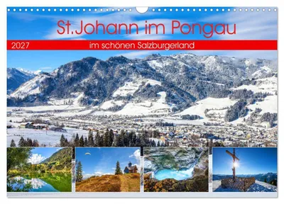 Produktbild von St.Johann im Pongau (Wandkalender 2027 DIN A3 quer), CALVENDO Monatskalender