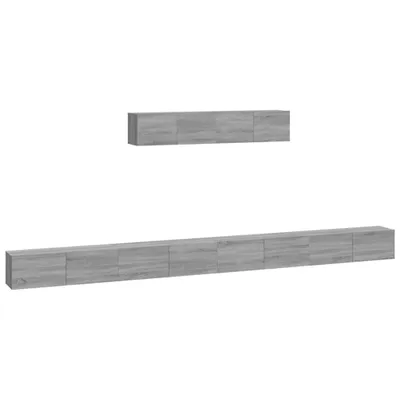 Produktbild von vidaXL 6-tlg. TV-Schrank-Set Grau Sonoma Holzwerkstoff