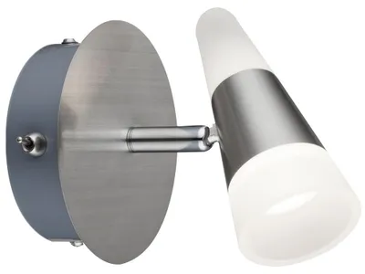 Produktbild von LED Wandleuchte, Spot verstellbar, Metall, Höhe 14 cm