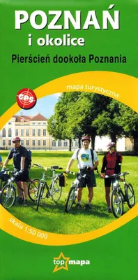 Image de Poznań et ses environs, échelle 1:50 000. Aux alentours de Poznań. Carte touristique. TopMap