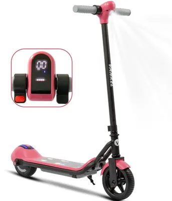 Obrázek produktu pro Elektrický dětský skútr - Elektrický skútr - Kola o průměru 16,5 cm - Motor o výkonu 110 W - Maximální rychlost 14 km/h - Dvoukolový - Vhodný pro děti od 14 let - Růžová barva