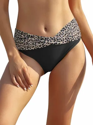Produktbild von SHEKINI Damen Badehöschen Bauch Schlankheitshöschen Panther L