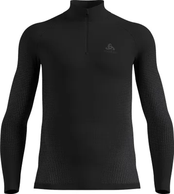 Immagine prodotto di Performance Warm Base Layer Half Zip, uomo - Odlo, colore: 60212 nero - odlo grigio grafite, taglia: XXL