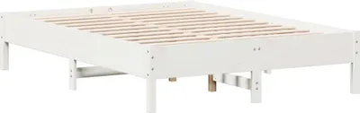 Obrázek produktu pro vidaXL Postel z masivu bez matrace bílá 140x190 cm borovice