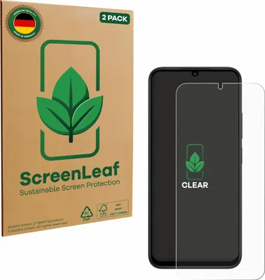 Produktbild von 2x ScreenLeaf Schutzfolie für Xiaomi Redmi 15C nachhaltiger Displayschutz Display Schutz Folie Klar Transparent