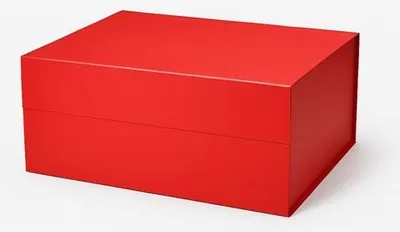 Zdjęcie produktu dla Pudełko Magnetyczne Na Prezent Czerwone 440x320x200mm (zew) A3 Ozdobne na prezent