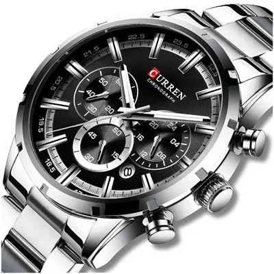 Image de Montre Homme Curren Classic Elegant Chronograph Date Watch 5 Colours