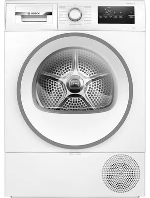 Produktbild von Bosch Serie 4 WTH85V14, Freistehend, Frontlader, Wärmepumpe, Weiß, Drehregler, Berührung, Rechts