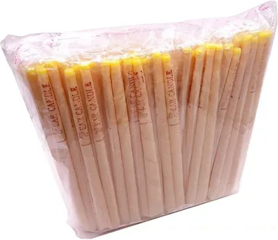 Obrázok produktu pre Ušné sviečky 100 kusov, žltá, včelí vosk, pre uši