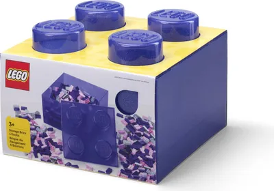 Image de LEGO 40090800 Brique de rangement LEGO STORAGE BRICK 4 GLITTER, violet