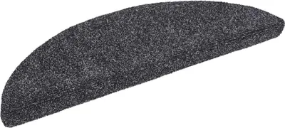 Zdjęcie produktu dla vidaXL Maty pod stopnie Samoprzylepne 20 szt. 56x17x3 cm Ciemnoszare Półokrągłe