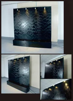 Produktbild von Wandpaneel LED Wasserwand Wasser Wände Wasser Blasen Wand Waterwall 200x200cm