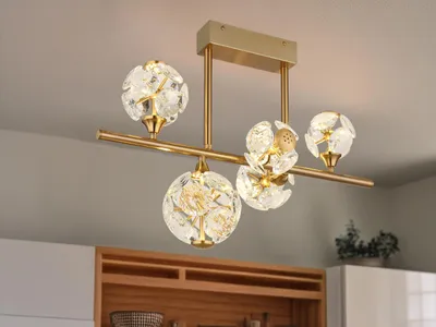 Produktbild von Globo Lighting Deckenleuchte Metall goldfarben, LED