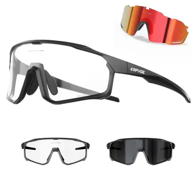 Produktbild von Fahrradbrille polarisiert photochromatische Sportsonnenbrille