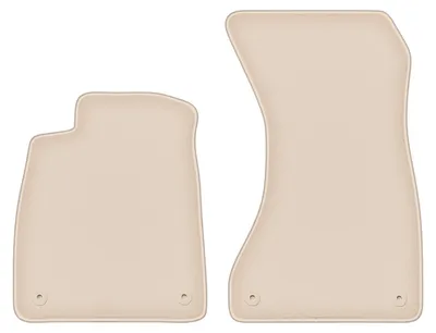 Immagine prodotto di Tappetini anteriori in velluto PREMIUM beige compatibili con Audi A5 F53 (2016-, coupé) – con fissaggi – su misura