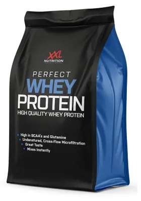 Produktbild von Whey Protein Pulver | XXL Nutrition Perfect Whey Protein Cookies & Cream 750 g | Eiweißpulver Shake für Muskelaufbau & Fitness mit EAA & BCAA