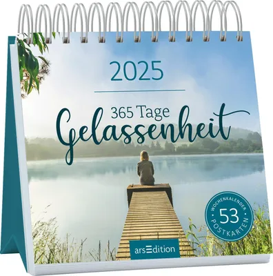 Produktbild von Postkartenkalender 365 Tage Gelassenheit 2025