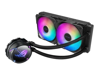 Obrázek produktu pro ASUS ROG STRIX LC II 240 ARGB - Kapalinové chlazení procesoru - Velikost chladiče: 240 mm - (pro: LGA1156, LGA1155, LGA2011, LGA1150, LGA2011-3, LGA1151, AM4, LGA2066, TR4, LGA1200, LGA1700)