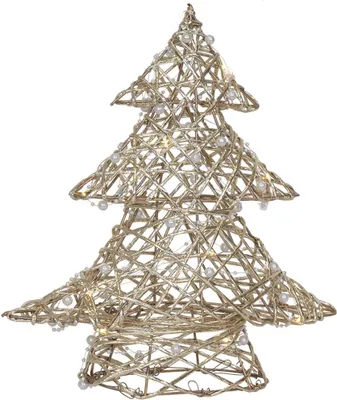 Obrázok produktu pre Kovový vianočný stromček, 20 LED, 30 cm