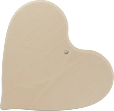 Immagine prodotto di Tagliere in legno a forma di cuore con foro di presa in legno di faggio per tagliare e servire