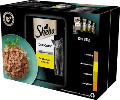 Zdjęcie produktu dla SHEBA Delicacy Smaki Drobiowe dla Kota 12 x 85 g