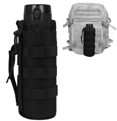 Produktbild von Taktische Flaschenhaltertasche für Wasserflaschen, schwarz
