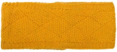Produktbild von styleBREAKER Damen Strick Stirnband einfarbig mit Rauten Muster, Thermo Fleece Futter, Winter Headband Uni 04026062