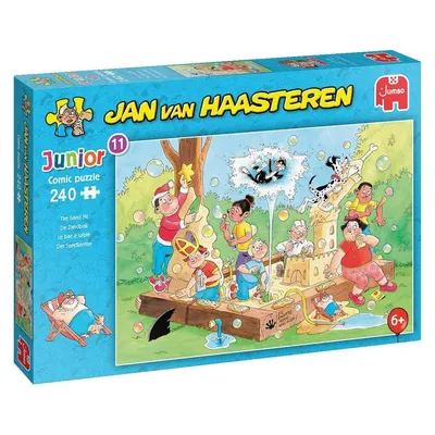 Zdjęcie produktu dla Jumbo Spiele Jan van Haasteren Junior - Piaskownica, puzzle dla dzieci, puzzle dla dzieci, gra w układanie, 240 elementów, 20082