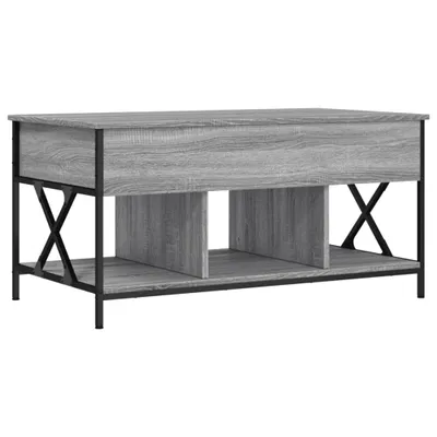 Produktbild von vidaXL Couchtisch Grau Sonoma 100x55x50 cm Holzwerkstoff und Metall