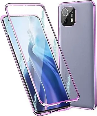 Produktbild von Schutzhülle Für Xiaomi Mi 11 Pro Transparent Lila Rahmen Magnetisch