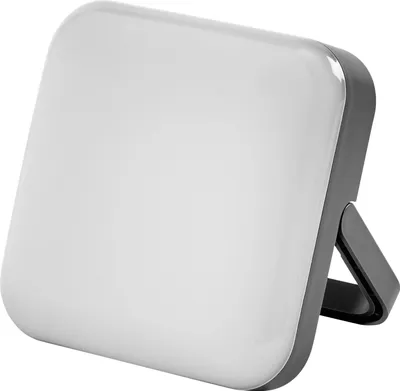 Image de OSRAM Nightlux Lampe solaire grise, lampe d'extérieur à LED alimentée par énergie solaire, 2.00 W, 100 lm, blanc froid, fonction Power Bank, port de chargement USB-C, pour l'extérieur, IP54