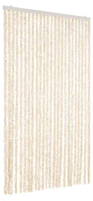 Produktbild von vidaXL Fliegenvorhang Beige und Weiß 100x230 cm Chenille