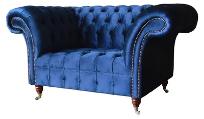 Produktbild von Design Sessel Textil Luxus Couch 1,5 Sitzer Sofa Relax Lounge Club Neu