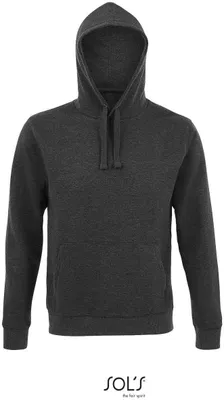 Produktbild von SOLs 02991 | Uni Spencer Hoody / Kapuzenpullover - Farbe: Charcoal Melange - Größe: S