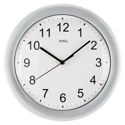 Produktbild von AMS Funk-Wanduhr, Funkwerk, D30x4cm, 5933