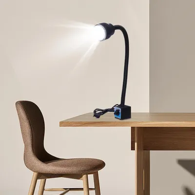 Image de Lampe de travail LED - Lampe pour machines 10W - Alimentation en courant continu - Éclairage industriel - Adaptée aux tours, machines CNC, fraiseuses, perceuses et machines à coudre