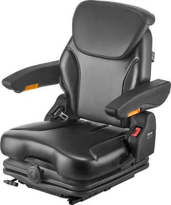 Produktbild von VEVOR Universal-Gabelstaplersitz 540x600x670 mm, gefederter Traktorsitz, Schleppersitz, Treckersitz, Staplersitz, sicherer herunterklappbarer Sitz, Rasenmähersitz für Kompaktlader, Bulldozer