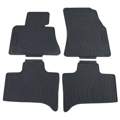 Produktbild von Premium Gummi Fußmatten Set 4-teilig Schwarz passend für BMW X5 E53 0-07