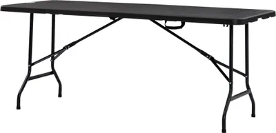 Image de Table pour l'extérieur, plateau en plastique imitation bois