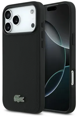 Obrázek produktu pro Pouzdro Lacoste Petit Pique Lacquer Logo pro iPhone 17 Pro Max, černé