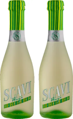 Produktbild von Scavi & Ray Hugo 2er Set Aperitivo Aperitif je 0,2L Piccolo (5,5% Vol)- [Enthält Sulfite]