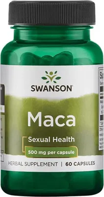 Produktbild von Maca 500 mg 60 Kapseln Swanson Health Products