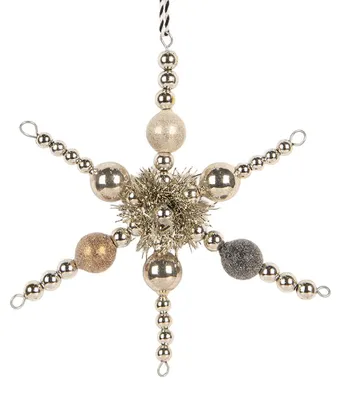 Immagine prodotto di Clayre & Eef Decorazione natalizia 16x3x16 cm in vetro color argento