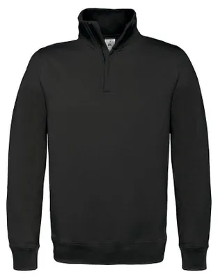 Produktbild von B&C - "ID.004" Sweatshirt mit kurzem Reißverschluss für Herren FK2518 (3XL) (Schwarz)