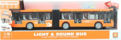Obrázok produktu pre Kĺbový oranžový autobus na batérie