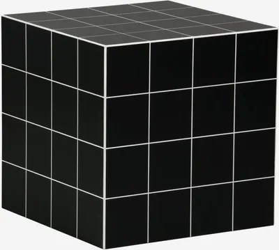 Produktbild von sweeek - Couchtisch, kubischer Beistelltisch in Zementfliesen-Optik 40 x 40 cm - Schwarz
